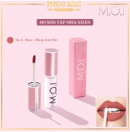 Son kem M.O.I Cosmetics phiên bản mùa xuân - No.4 - Hồng Ánh Đất (3.5g) chính hãng